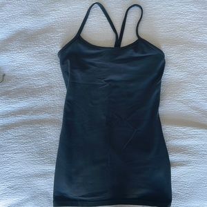 Lululemon Power Y Workout Tank, size 4, Blueish Grey